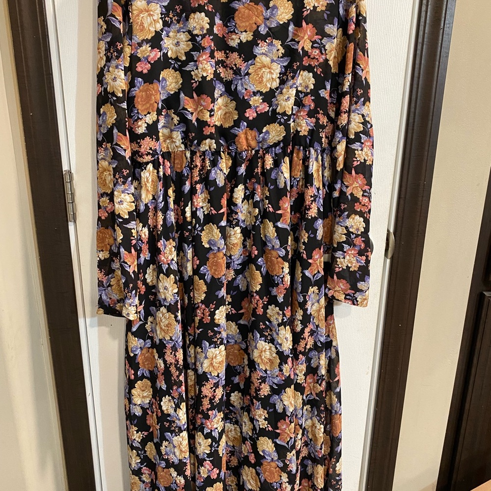 SHEIN Floral Print Maxi Dress